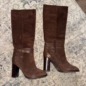 Elegant Brown Knee-High Women's Boots